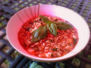 Risotto melanzane e mozzarella