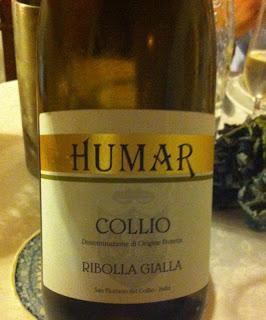 Ribolla Gialla Collio, Humar