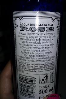 ACQUA DISTILLATA ALLE ROSE della ROBERTS