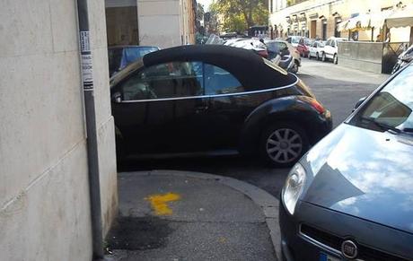 Testaccio. Semplicemente impossibile anche soltanto farsi una passeggiata...