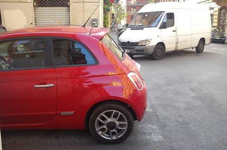 Testaccio. Semplicemente impossibile anche soltanto farsi una passeggiata...