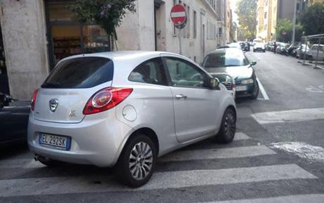 Testaccio. Semplicemente impossibile anche soltanto farsi una passeggiata...