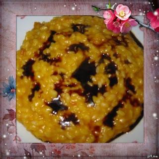 RISOTTO ALLA ZUCCA CON ACETO BALSAMICO