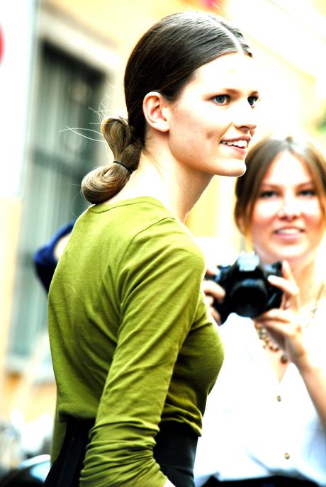 Hair styling from fashion shows: Chignon!