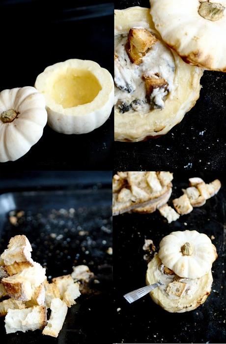 Una zucca per Halloween - Mini zucca ripiena ai funghi