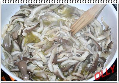 Risotto con pleurotus e squacquerone