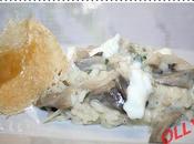 Risotto pleurotus squacquerone