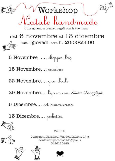 WORKSHOP NATALE HANDMADE