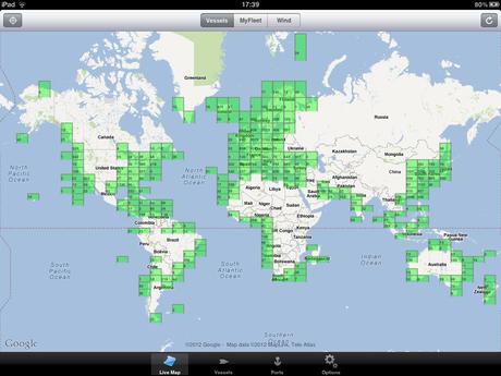 MarineTraffic Ships & Wind