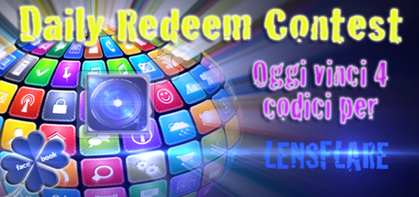Daily Redeem Contest: Oggi vinci 4 codici redeem per LENSFLARE