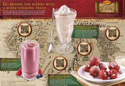 L'Hobbit arriva al fast Food col QR Code