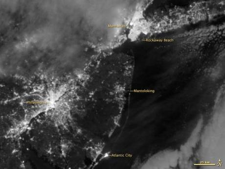 “M’illumino di meno 2012″: Blackout in New Jersey e New York dopo l’uragano Sandy