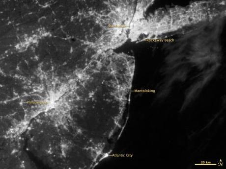 “M’illumino di meno 2012″: Blackout in New Jersey e New York dopo l’uragano Sandy