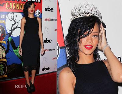 Rihanna in Dolce & Gabbana  at the Greystone Manor Supperclub in West Hollywood