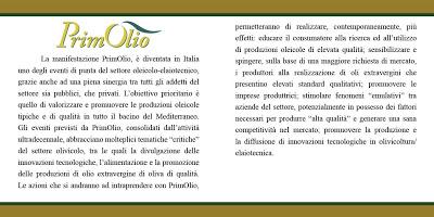 PrimOlio al via!