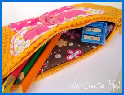 Crochet pencil case: astuccio per la scuola all'uncinetto