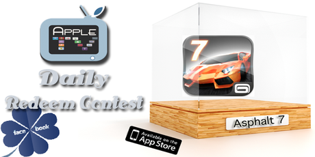 Daily Redeem Contest: Oggi vinci due Games Asphalt 7