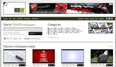 HDW - directory con più di 356mila wallpaper da scaricare gratis