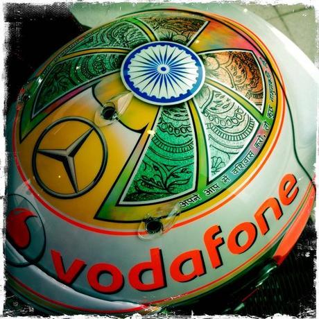 Arai GP-6 RC L.Hamilton India 2012 by JLF Designs