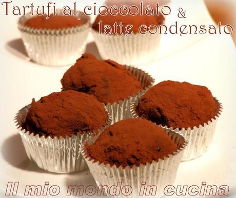 TARTUFINI AL CIOCCOLATO E LATTE CONDENSATO