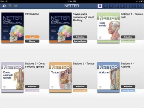 L’atlante di anatomia Netter in italiano per iPad