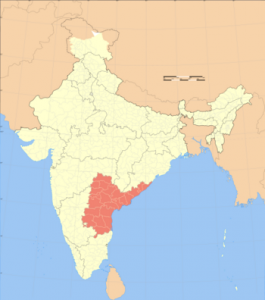 Lo Stato dell'Andhra Pradesh in India