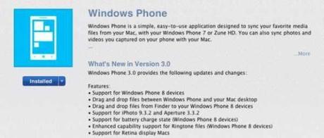 Mac Sync App : Windows Phone Connector Sincronizzare Windows Phone 8 con il Mac semplicemente !