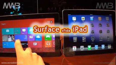 microsoft windows 8 surface sfida apple iPad le differenze