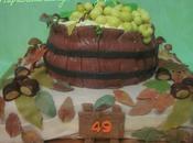 Torta ispirata all'autunno alla vendemmia