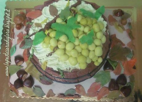 Torta ispirata all'autunno e alla vendemmia