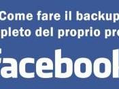 Come fare backup completo proprio profilo Facebook solo click