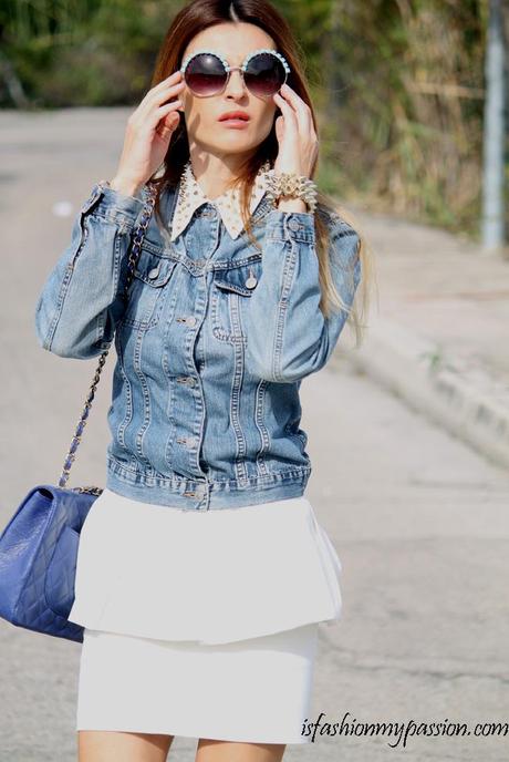 Denim jacket, but with femininity