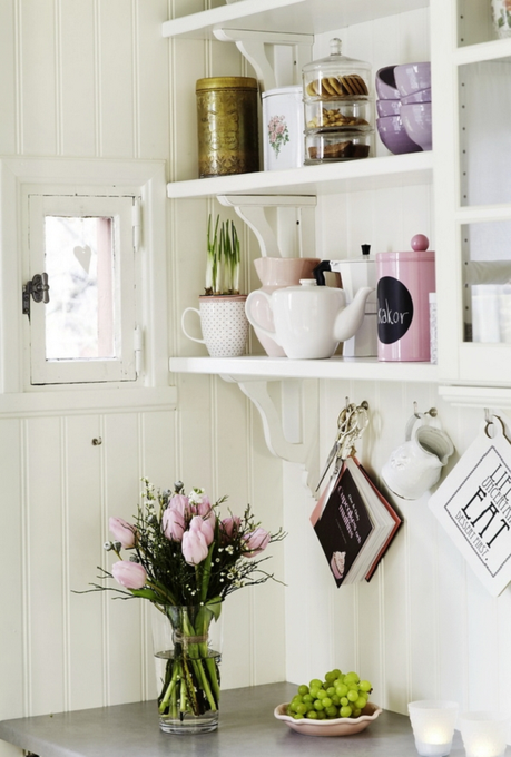 In a beautiful kitchen