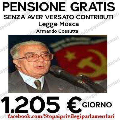 Legge Mosca – pensione gratis senza aver versato contributi