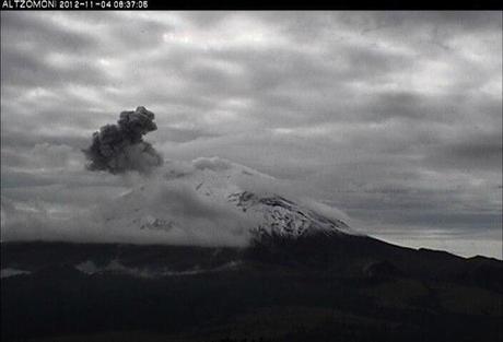 Volcano activity of November 5, 2012 – Mammoth mountain, Popocatepetl, Nevado del Ruiz and White Island