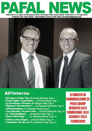 Rivista/ Pafal News. N° 1 – Luglio 2012