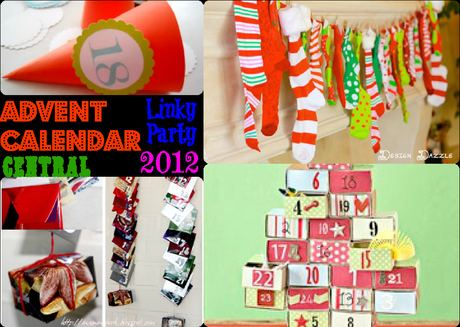 Linky Party “Advent Calendar Central 2012” raccolta di calendari dell'avvento, advent calendar, fai da te, progetti natale 2012
