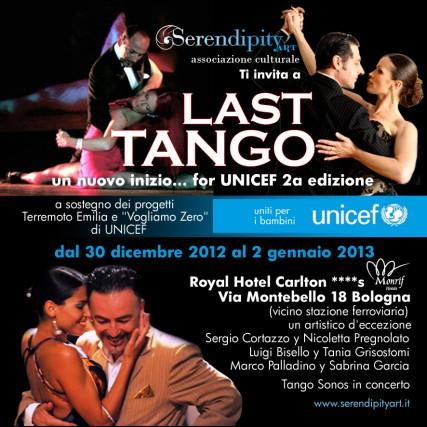 Last Tango 2012-2013 a Bologna una Milonga per l’Unicef. Cercarsi ballerini volontari