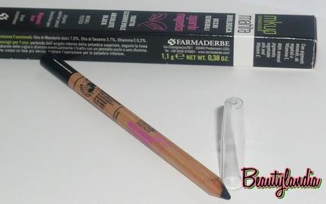 MKUP FARMADERBE - Mascara Absolute Black, Matita biologica - Make up per occhi sensibili