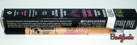 MKUP FARMADERBE - Mascara Absolute Black, Matita biologica - Make up per occhi sensibili