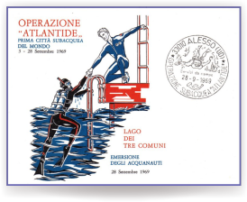 Cartolina dell'Operazione Atlantide 1969