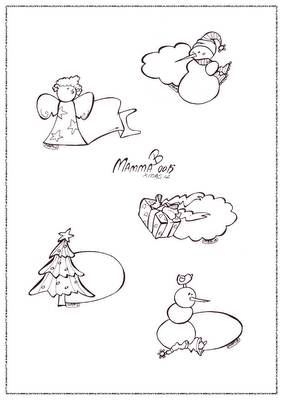 Etichette natalizie da colorare – Xmas Gift Tags to colour