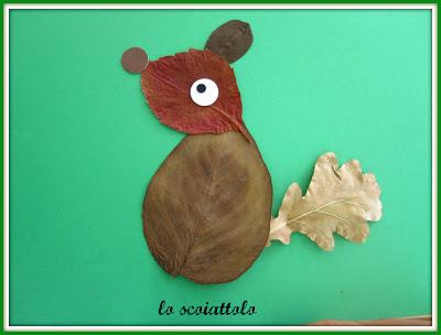 animali con le foglie, giocare coi colori, attivita’ coi bambini, quadretto, pitturare, colorare, autunno, lanternina, autumn, progetti con i bambini 