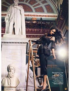 Lisa Haydon in Dolce & Gabbana Alta Moda su Vogue India