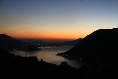 tramonto sul lago d'Iseo