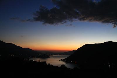 tramonto sul lago d'Iseo