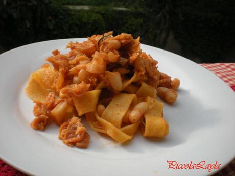 Pappardelle con Verza e Cannellini