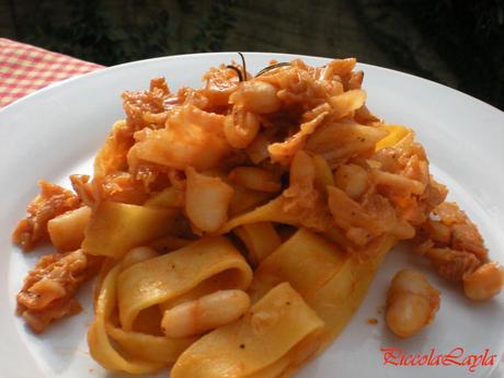 Pappardelle con Verza e Cannellini