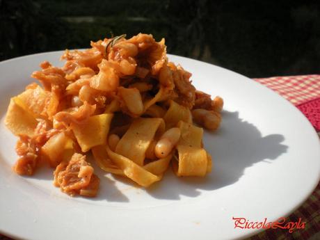 Pappardelle con Verza e Cannellini