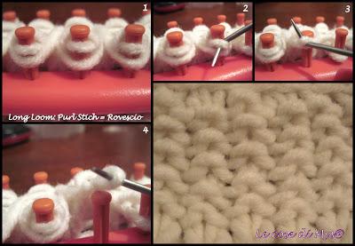 Long Loom: Purl Stitch - Rovescio